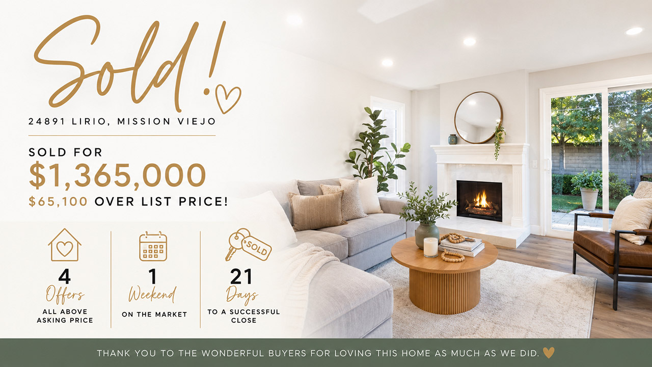 Image for SOLD: 24891 Lirio, Mission Viejo article